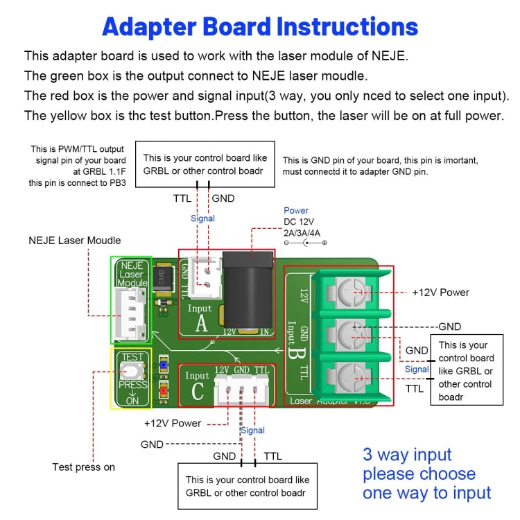 NEJE A40630 7.5W 450nm Laser Engraver Module Kits - free shipping - PMC TechLife - Order now!