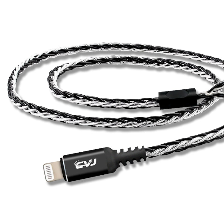 CVJ-CVM 1.2m 8 Core TC Silver Plated MMCX HIFI Earphone Update Cable, Style:With Mic - free shipping - PMC TechLife - Order now!