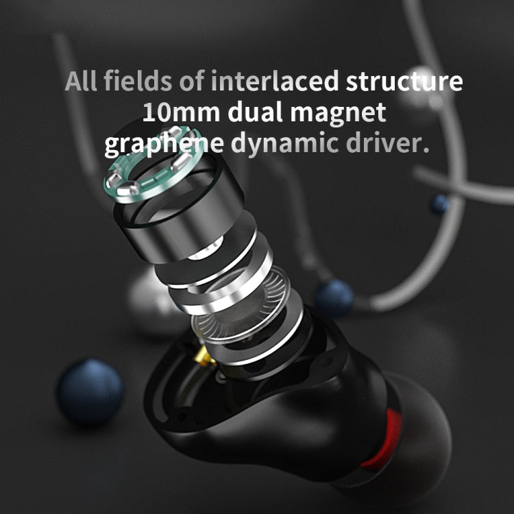 CVJ Mirror Hybrid Technology HiFi Music Wired Earphone No Mic(Black) - free shipping - PMC TechLife - Order now!