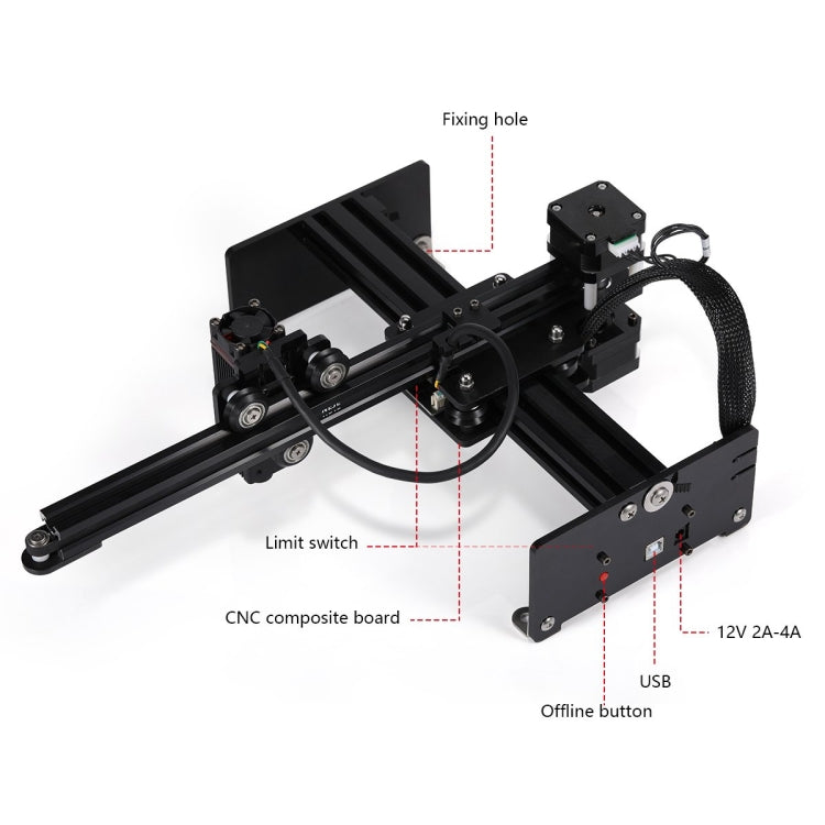 NEJE MASTER 3 Laser Engraver with N30820 Laser Module(US Plug) - free shipping - PMC TechLife - Order now!