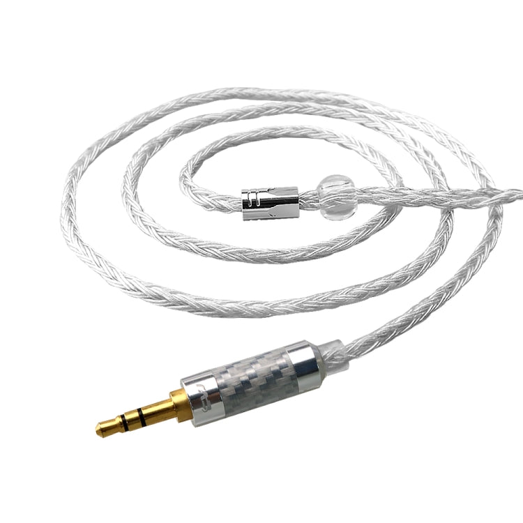 CVJ V3 1.2m 16 Cores Silver-plated 3.5mm Earphone Cable, Style:0.78mm(Silver) - Cable & Splitter by CVJ | Online Shopping South Africa | PMC Jewellery