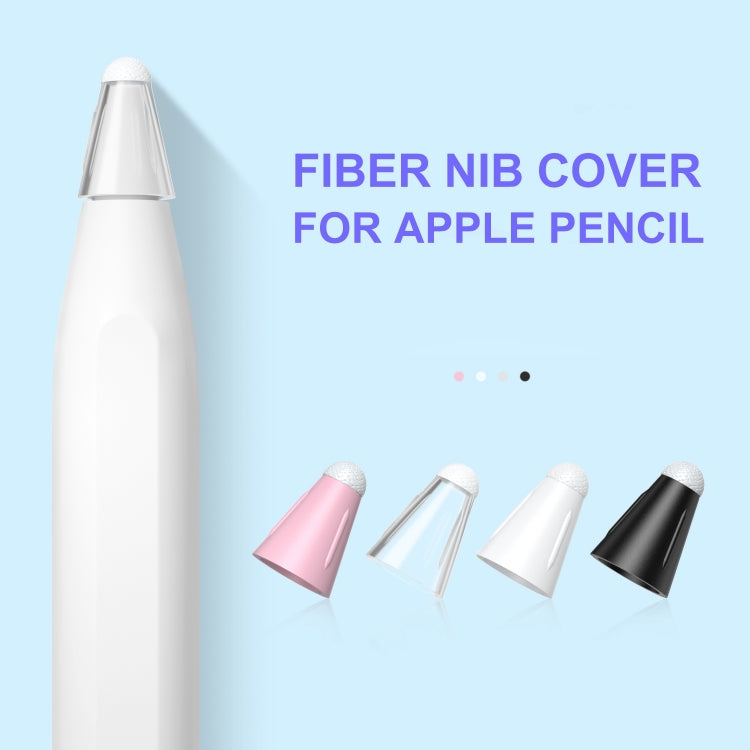 8 PCS / Set Fiber Texture Nib Protector For Apple Pencil(White) - Pencil Accessories by PMC TechLife | Online Shopping South Africa | PMC TechLife