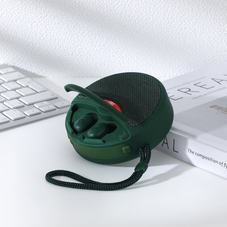 T&G TG808 2 in 1 Mini Wireless Bluetooth Speaker Wireless Headphones(Green) - Mini Speaker by T&G | Online Shopping South Africa | PMC TechLife | Buy Now Pay Later Mobicred