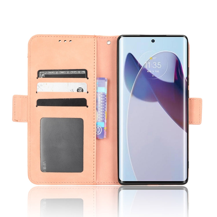 For Motorola Moto X30 Pro 5G / Edge 30 Ultra Skin Feel Calf Texture Card Slots Leather Phone Case(Pink) - Motorola Cases by PMC Jewellery | Online Shopping South Africa | PMC Jewellery