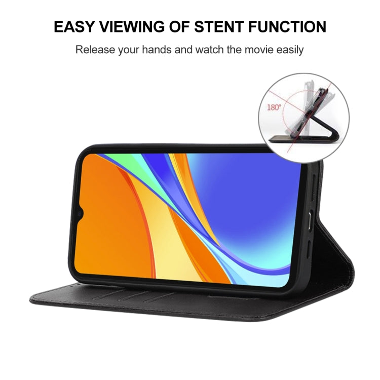 For Xiaomi Redmi 9C NFC Magnetic Closure Leather Phone Case(Black) - free shipping - PMC TechLife - Order now!