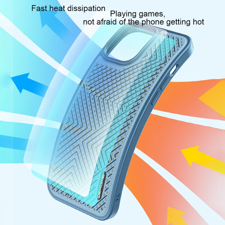 For iPhone 14 WEKOME Graphene Heat Dissipation Phone Case (Blue) - iPhone 14 Cases by WK | Online Shopping South Africa | PMC Jewellery