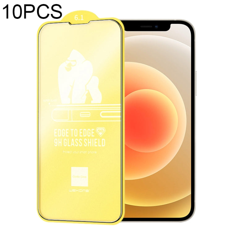 For iPhone 12 / 12 Pro 10pcs WEKOME 9D Curved Frosted Tempered Glass Film - iPhone 12 / 12 Pro Tempered Glass by WK | Online Shopping South Africa | PMC Jewellery