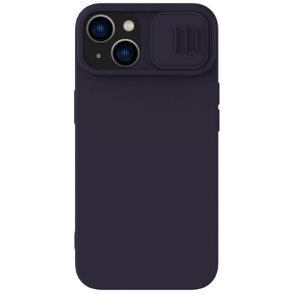 For iPhone 14 Plus NILLKIN CamShield MagSafe Liquid Silicone Phone Case (Deep Purple) - iPhone 14 Plus Cases by NILLKIN | Online Shopping South Africa | PMC Jewellery