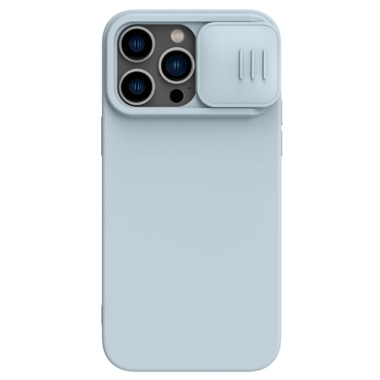 For iPhone 14 Pro Max NILLKIN CamShield Liquid Silicone Phone Case (Grey) - iPhone 14 Pro Max Cases by NILLKIN | Online Shopping South Africa | PMC Jewellery | Buy Now Pay Later Mobicred