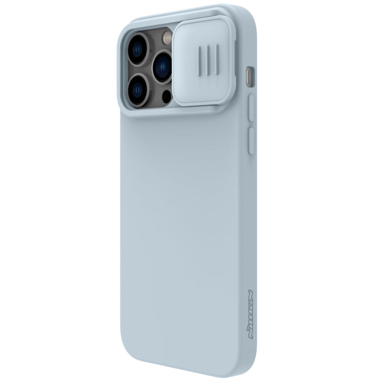For iPhone 14 Pro Max NILLKIN CamShield Liquid Silicone Phone Case (Grey) - iPhone 14 Pro Max Cases by NILLKIN | Online Shopping South Africa | PMC Jewellery