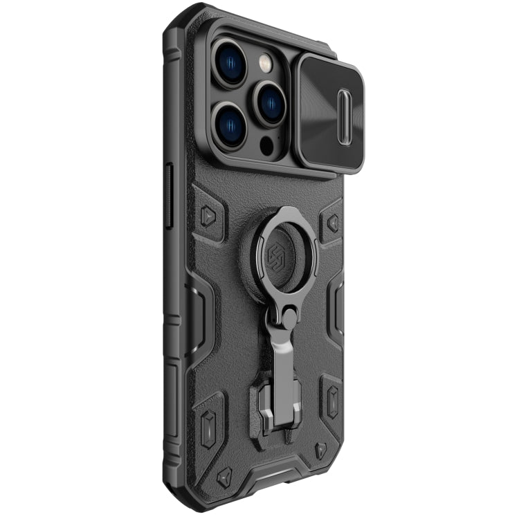 For iPhone 14 Pro NILLKIN Shockproof CamShield Armor Protective Case(Black) - iPhone 14 Pro Cases by NILLKIN | Online Shopping South Africa | PMC Jewellery