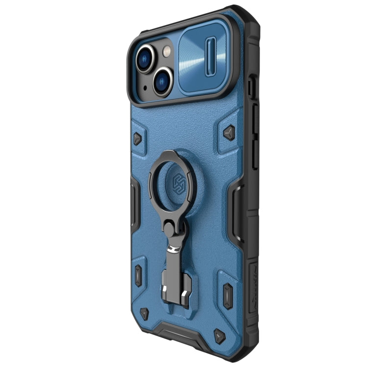 For iPhone 14 Plus  NILLKIN Shockproof CamShield Armor Protective Case(Blue) - iPhone 14 Plus Cases by NILLKIN | Online Shopping South Africa | PMC TechLife | Buy Now Pay Later Mobicred