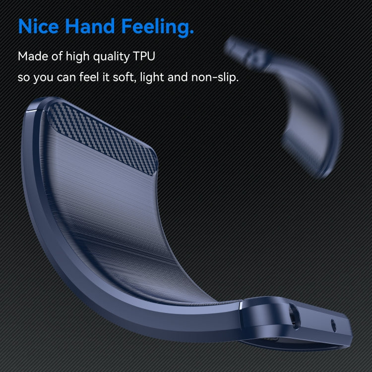 For Xiaomi Redmi A1 Brushed Texture Carbon Fiber TPU Phone Case(Blue) - free shipping - PMC TechLife - Order now!