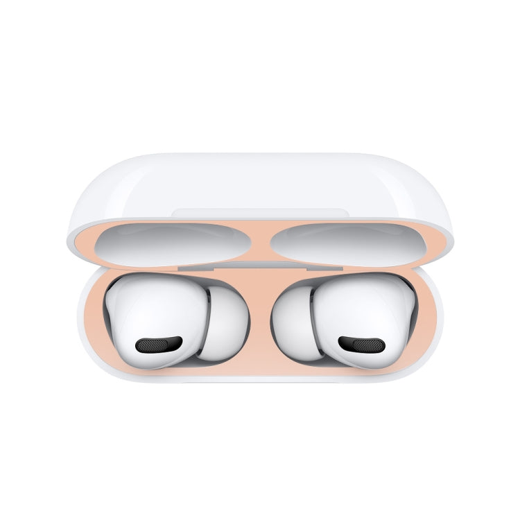 For Apple AirPods Pro 2 Wireless Earphone Protective Case Metal Sticker(Flesh Color) - Protective Sticker by PMC Jewellery | Online Shopping South Africa | PMC Jewellery