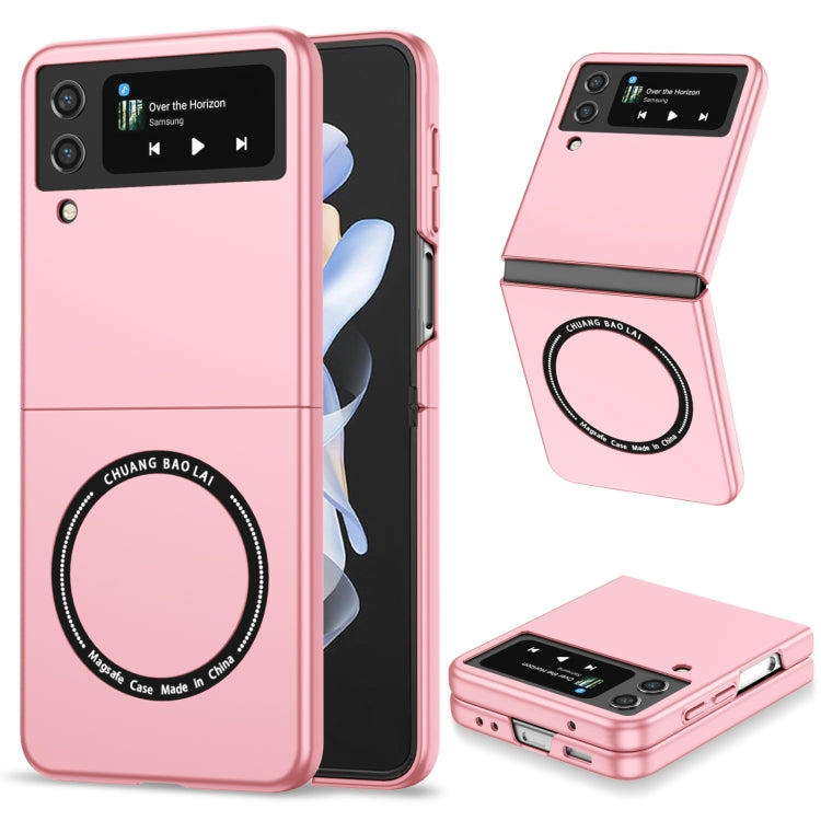 For Samsung Galaxy Z Flip4 Magsafe Magnetic Folding PC Phone Case(Pink) - Galaxy Z Flip4 5G Cases by PMC Jewellery | Online Shopping South Africa | PMC Jewellery