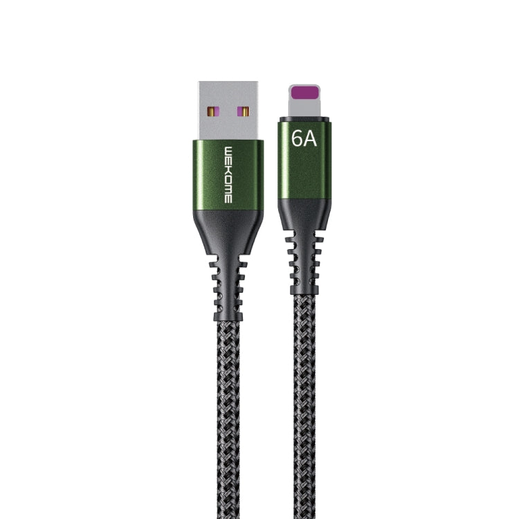WEKOME WDC-169I Raython Series 6A USB to 8 Pin Fast Charge Data Cable Length: 1m(Black) - Normal Style Cable by WK | Online Shopping South Africa | PMC TechLife