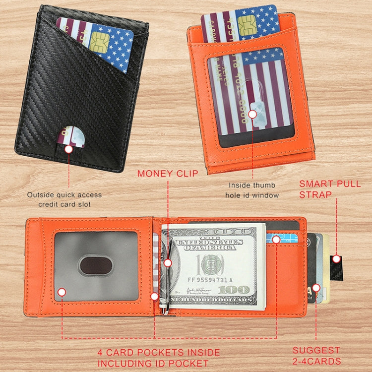 W2108A1 RFID Carbon fiber Business Wallet For Men(Black) - free shipping - PMC TechLife - Order now!