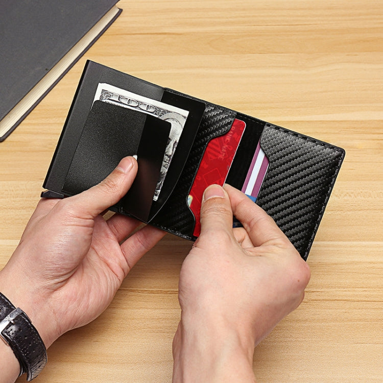 C1804H1 RFID Carbon Fiber Wallet For Men(Coffee) - free shipping - PMC TechLife - Order now!