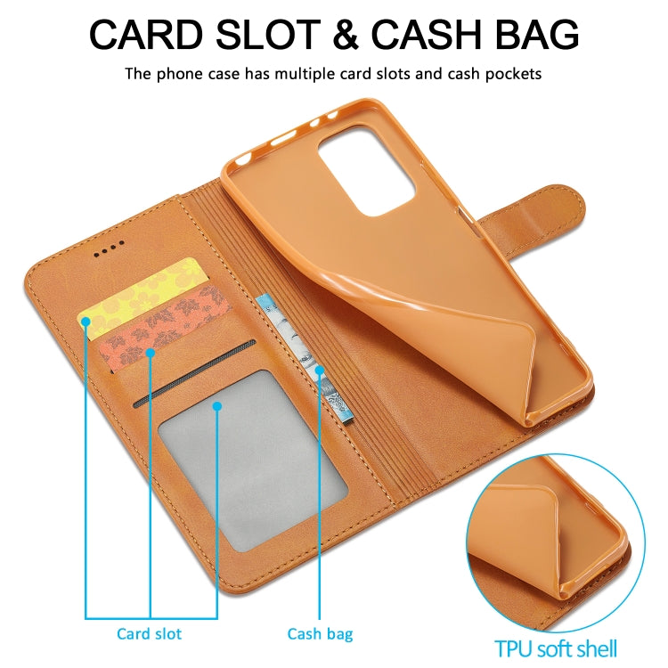 For Xiaomi 12T / 12T Pro LC.IMEEKE Calf Texture Leather Phone Case(Yellow) - free shipping - PMC TechLife - Order now!