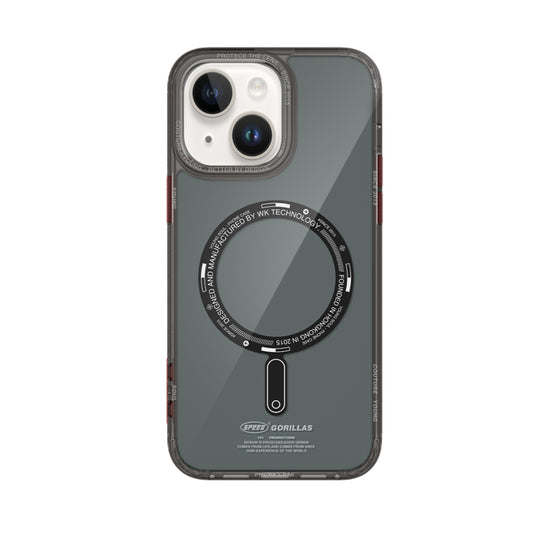 For iPhone 14 WEKOME Gorillas Clear Magsafe Phone Case(Transparent Black) - iPhone 14 Cases by WK | Online Shopping South Africa | PMC Jewellery