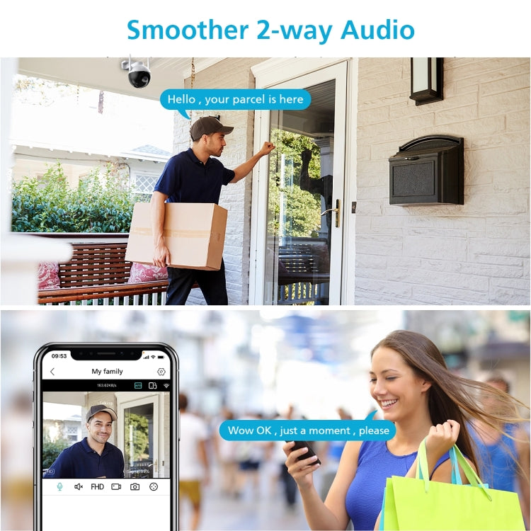 A18 4MP HD Wireless WiFi Smart Surveillance Camera, Specification:EU Plug - free shipping - PMC TechLife - Order now!