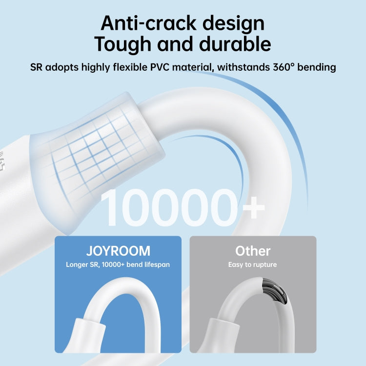 JOYROOM S-UL012A9 2.4A USB to 8 Pin Fast Charging Data Cable, Length:0.25m(White) - Normal Style Cable by JOYROOM | Online Shopping South Africa | PMC TechLife