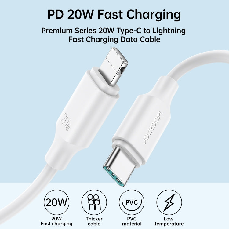 JOYROOM S-CL020A9 20W USB-C/Type-C to 8 Pin Fast Charging Data Cable, Length:1m(White) - 2 in 1 Cable by JOYROOM | Online Shopping South Africa | PMC TechLife