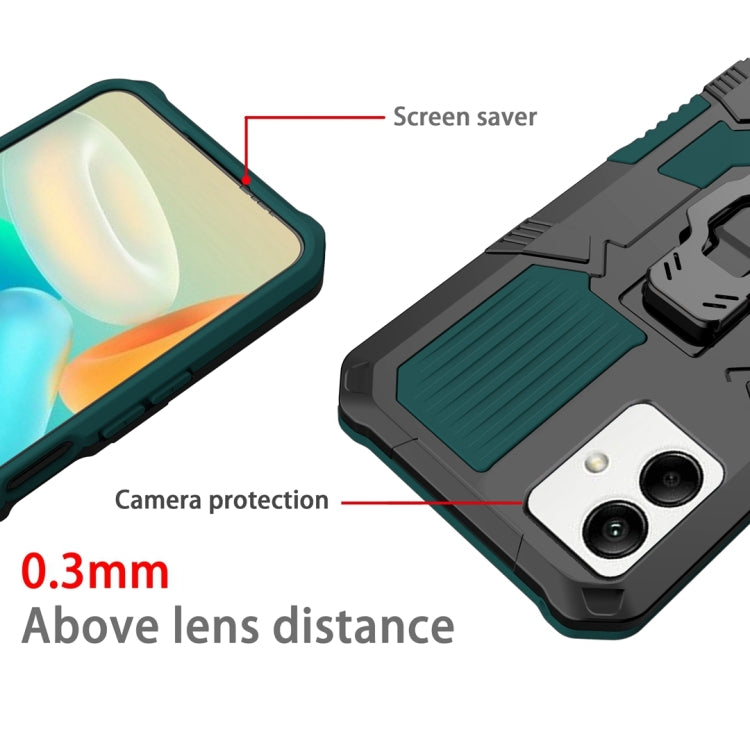 For Samsung Galaxy A04 Armor Warrior Shockproof PC + TPU Phone Case(Army Green) - free shipping - PMC TechLife - Order now!