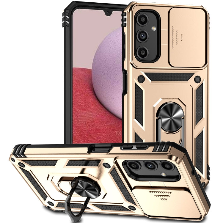 For Samsung Galaxy A14 5G Sliding Camshield Holder Phone Case(Gold) - free shipping - PMC TechLife - Order now!