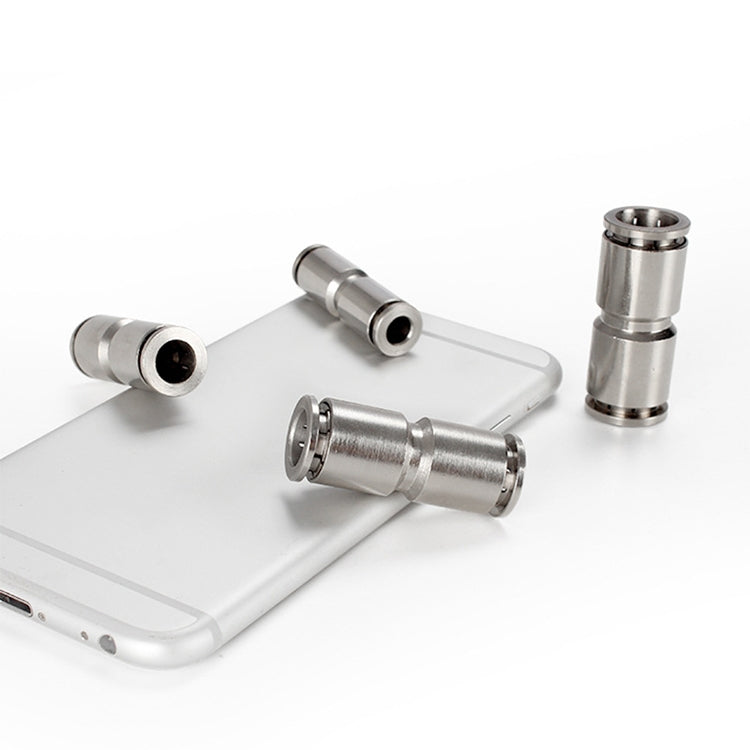 PU-8 LAIZE Nickel Plated Copper Straight Pneumatic Quick Fitting Connector - Interface Series by LAIZE | Online Shopping South Africa | PMC TechLife