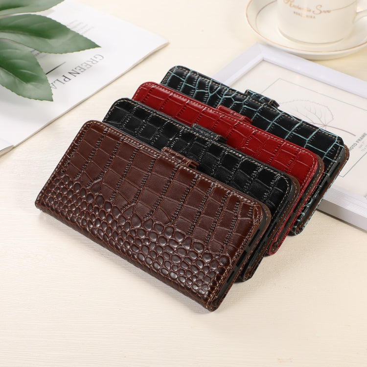 For Xiaomi Redmi A1+ Crocodile Top Layer Cowhide Leather Phone Case(Red) - Xiaomi Cases by PMC TechLife | Online Shopping South Africa | PMC TechLife
