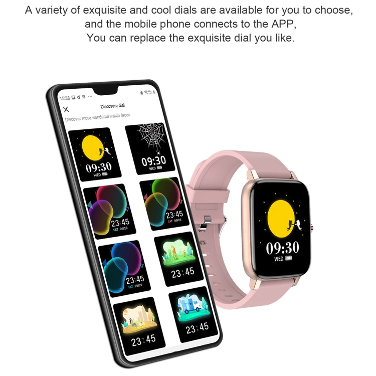 Ochstin 5H80 1.69 inch Square Screen Silicone Strap Heart Rate Blood Oxygen Monitoring Bluetooth Smart Watch(Black+Gold) - Smart Watches by OCHSTIN | Online Shopping South Africa | PMC Jewellery | Buy Now Pay Later Mobicred