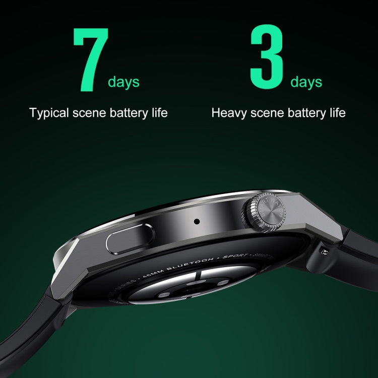 Ochstin 5HK46P 1.36 inch Round Screen Steel Strap Smart Watch with Bluetooth Call Function(Silver) - free shipping - PMC TechLife - Order now!