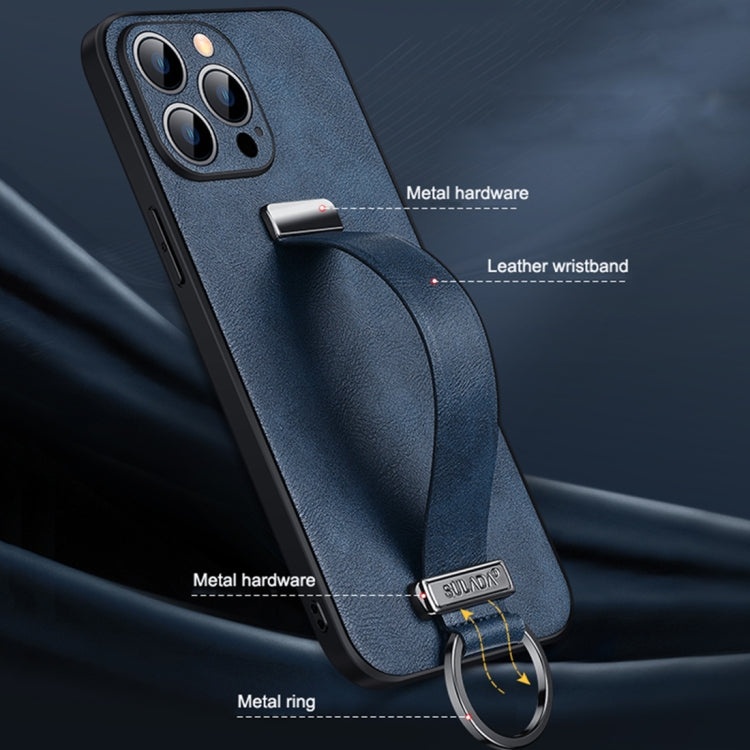 For iPhone 14 Pro SULADA Cool Series PC + Leather Texture Skin Feel Phone Case(Green) - iPhone 14 Pro Cases by SULADA | Online Shopping South Africa | PMC TechLife | Buy Now Pay Later Mobicred