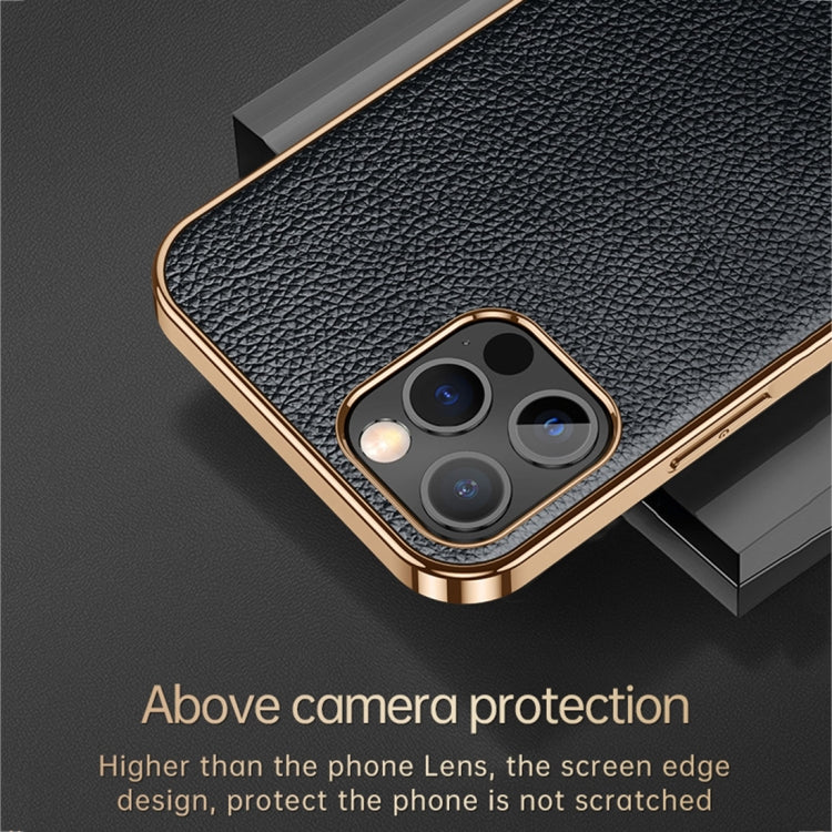 For iPhone 14 Pro SULADA Shockproof TPU + Handmade Leather Phone Case(Red) - iPhone 14 Pro Cases by SULADA | Online Shopping South Africa | PMC TechLife | Buy Now Pay Later Mobicred