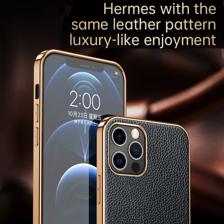 For iPhone 14 Pro Max SULADA Shockproof TPU + Handmade Leather Phone Case(Borwn) - iPhone 14 Pro Max Cases by SULADA | Online Shopping South Africa | PMC TechLife