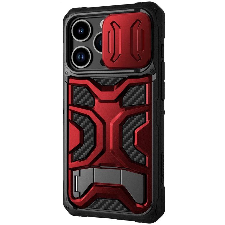 For iPhone 14 Pro NILLKIN Sliding Camera Cover Design TPU + PC Magnetic Phone Case(Red) - iPhone 14 Pro Cases by NILLKIN | Online Shopping South Africa | PMC Jewellery