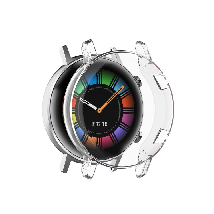 For Huawei Watch GT2 42mm Full Coverage Watch Protective Case with Screen(Transparent White) - Watch Cases by Huawei | Online Shopping South Africa | PMC TechLife | Buy Now Pay Later Mobicred