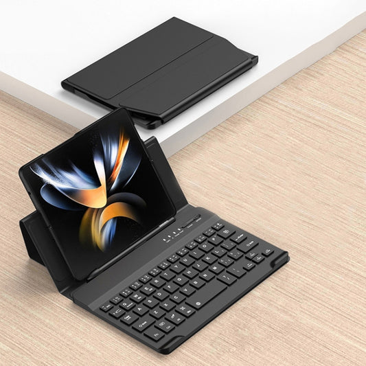 For Samsung Galaxy Z Fold3 5G / Fold4 5G / Mate X2 / Mate XS 2 GKK Magnetic Folding Bluetooth Keyboard Leather Case(Black) - Samsung Keyboard by GKK | Online Shopping South Africa | PMC Jewellery