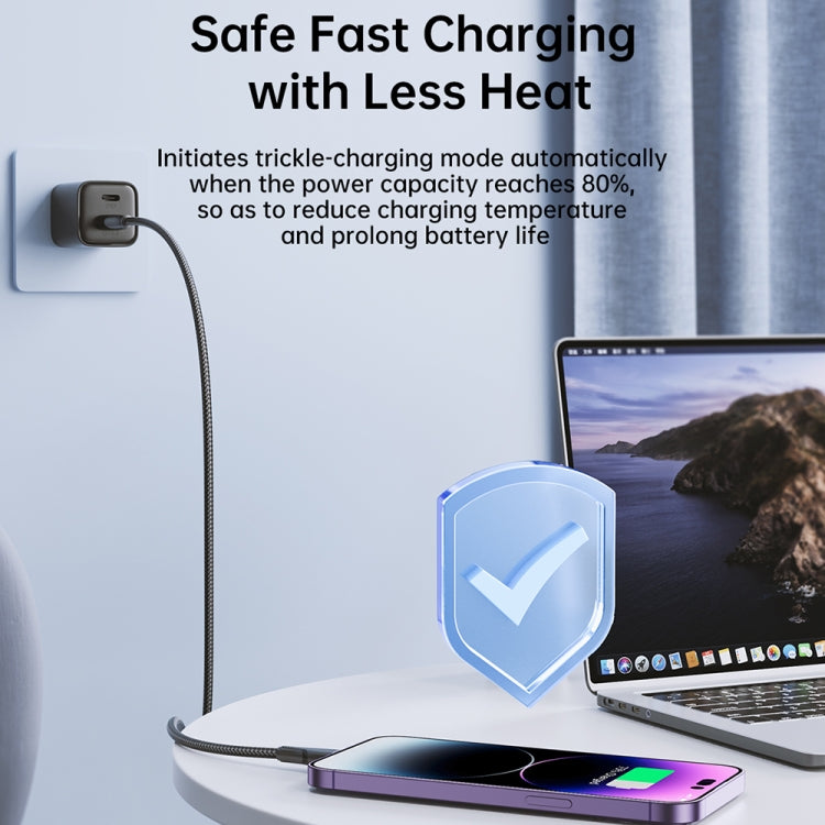 JOYROOM 20W Type-C to 8 Pin Surpass Series Fast Charging Data Cable, Length:1.2m(Black) - 2 in 1 Cable by JOYROOM | Online Shopping South Africa | PMC TechLife