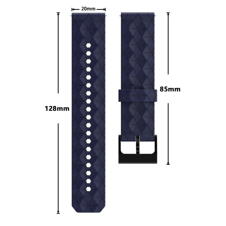 20mm Football Texture Silicone Watch Band(Grey) - free shipping - PMC TechLife - Order now!