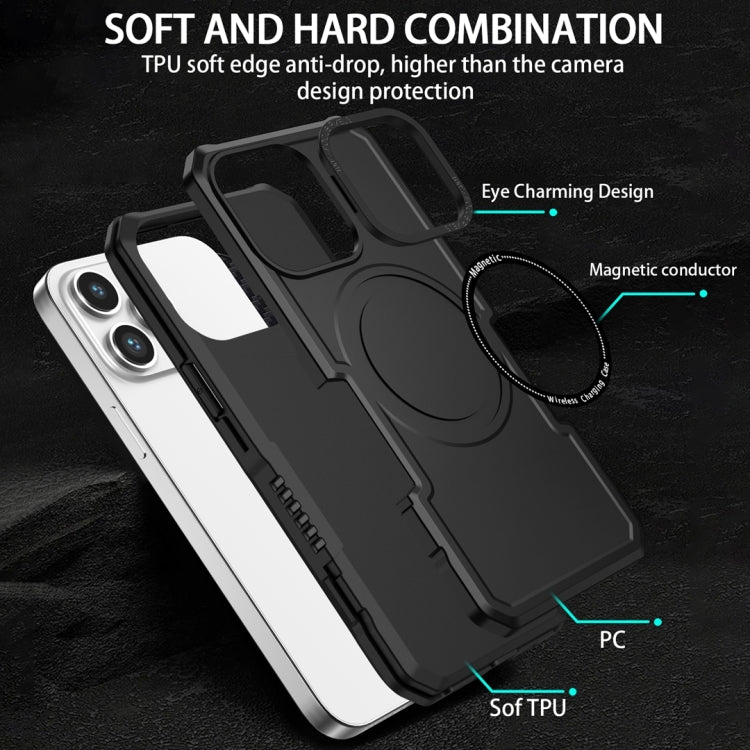 For Samsung Galaxy S22+ 5G MagSafe Shockproof Armor Phone Case(Black) - Galaxy S22+ 5G Cases by PMC TechLife | Online Shopping South Africa | PMC TechLife | Buy Now Pay Later Mobicred