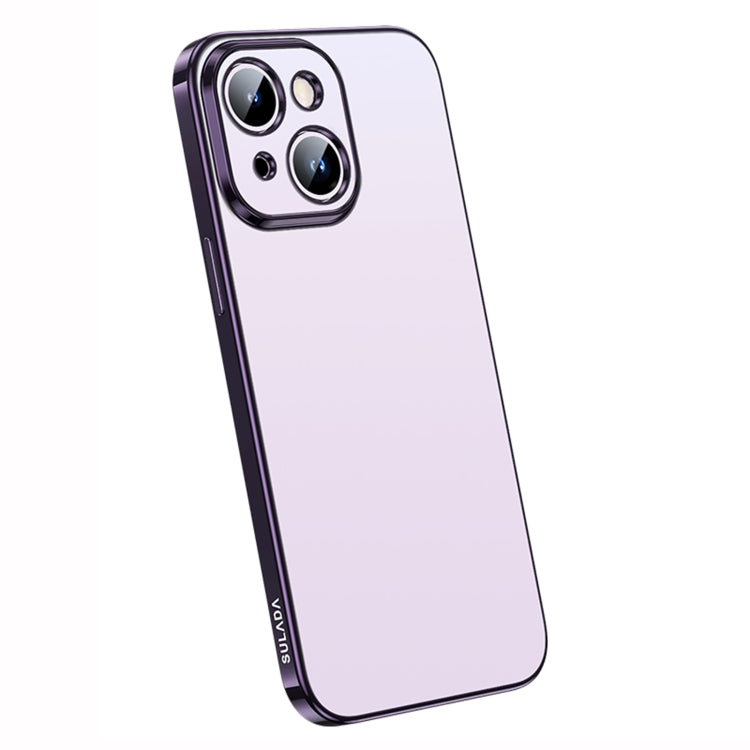 For iPhone 14 SULADA Electroplating Frosted All-inclusive TPU Phone Case(Purple) - iPhone 14 Cases by SULADA | Online Shopping South Africa | PMC TechLife