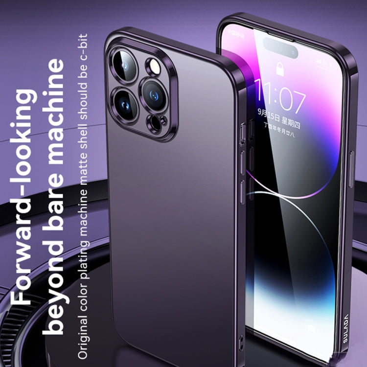 For iPhone 14 Pro SULADA Electroplating Frosted All-inclusive TPU Phone Case(Silver) - iPhone 14 Pro Cases by SULADA | Online Shopping South Africa | PMC TechLife