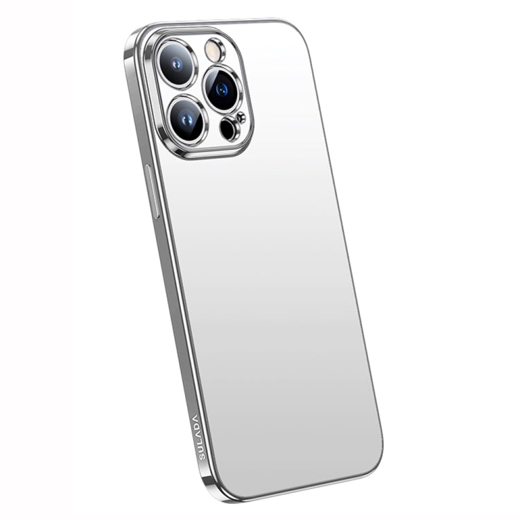 For iPhone 14 Pro Max SULADA Electroplating Frosted All-inclusive TPU Phone Case(Silver) - iPhone 14 Pro Max Cases by SULADA | Online Shopping South Africa | PMC Jewellery