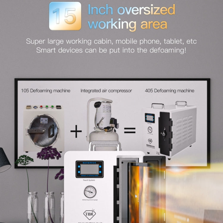TBK 405 intelligent LCD Screen OCA Bubble Remover Machine, Plug:UK Plug - free shipping - PMC TechLife - Order now!