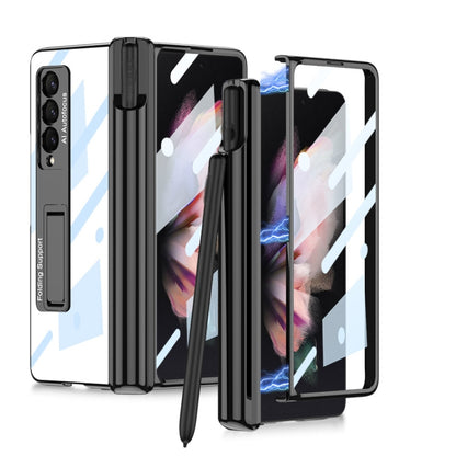 For Samsung Galaxy Z Fold3 5G GKK Magnetic Fold Hinge Shockproof Phone Case with Pen Slots(Black) - Galaxy Phone Cases by GKK | Online Shopping South Africa | PMC Jewellery