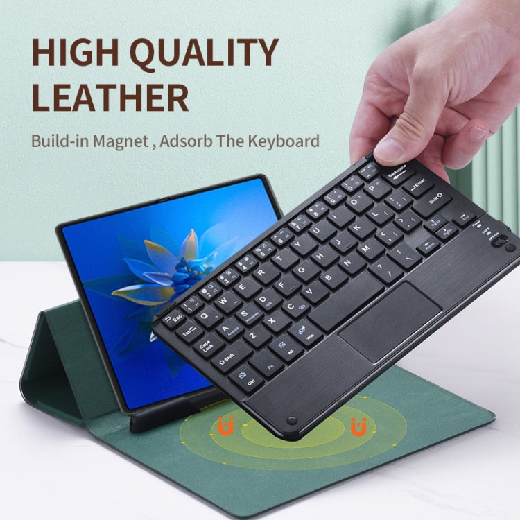 For Huawei Mate X2 GKK Magnetic Folding Bluetooth Keyboard Leather Case with Touchpad(Black) - Huawei Keyboard by GKK | Online Shopping South Africa | PMC Jewellery
