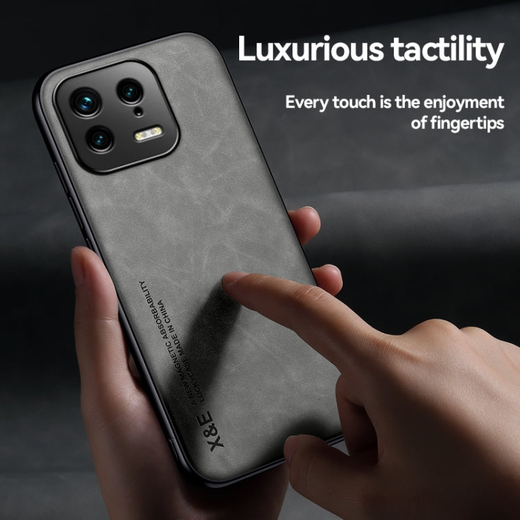 For Xiaomi 13 Skin Feel Magnetic Leather Back Phone Case(Green) - free shipping - PMC TechLife - Order now!