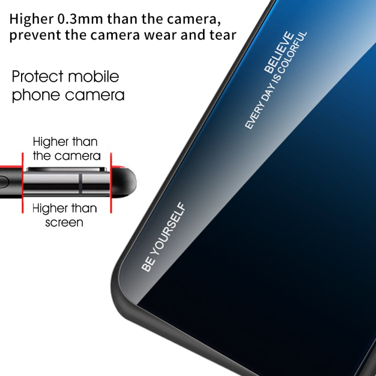 For Xiaomi 13 Gradient Color Glass Phone Case(Blue Black) - free shipping - PMC TechLife - Order now!